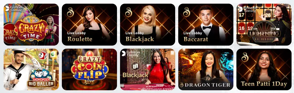 Jeux de casino en direct Betory Casino Crypto