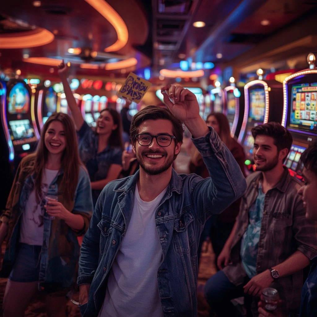 une personne avec un bonus Betory Casino Crypto